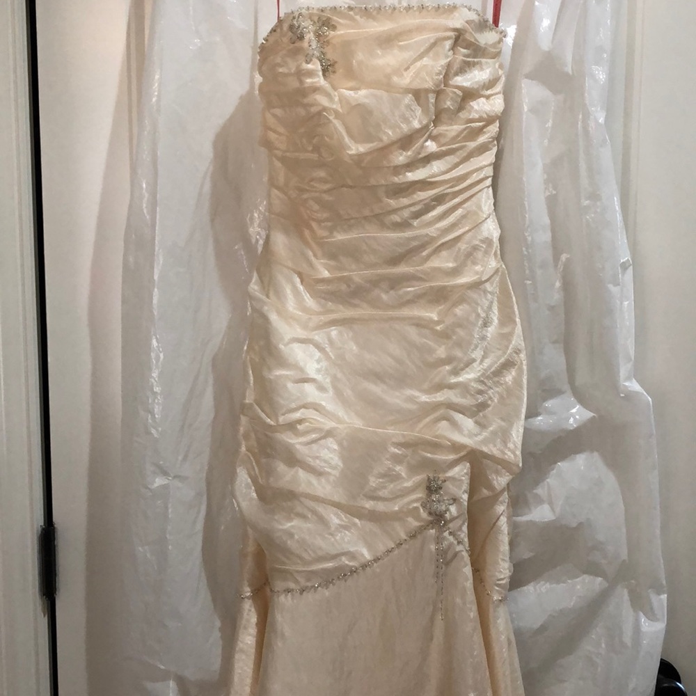 Flirt by Maggie Sottero ivory evening/prom dress